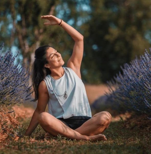 Yoga Classes in the Lavender Garden &#8211; Vicenza